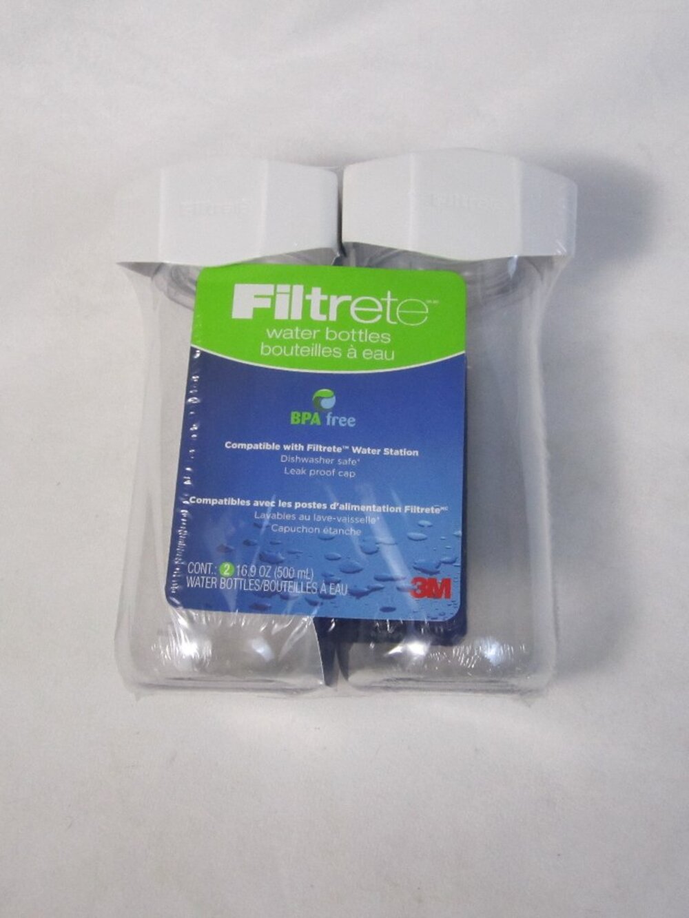 3M RB01-W01-2 Filtrete Water Station Water Bottles 2 Replacement Bottles New